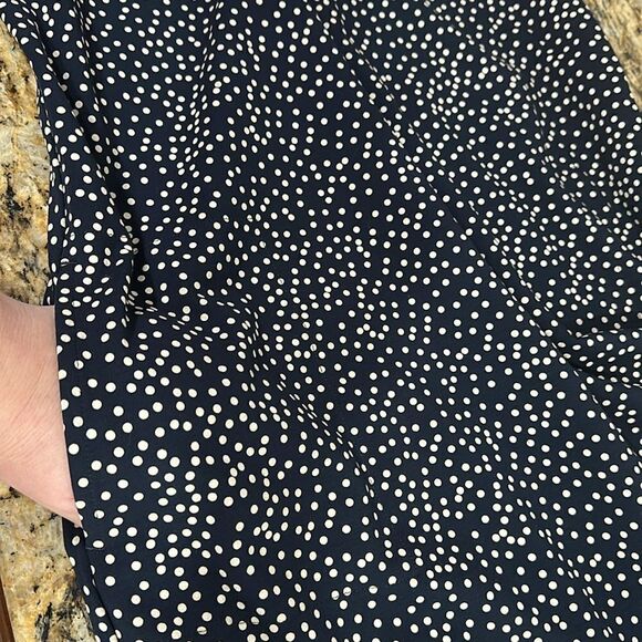 J. Jill Wearever Collection Polka Dot Maxi Tank Dress In Navy Size XSP - Picture 5 of 10